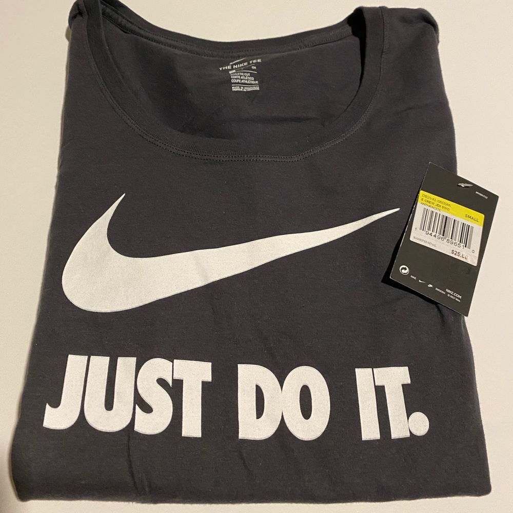 Women's NikeAnthracite SM E Crew JDI Swoosh Shirt